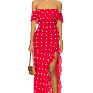 Deanna Gown in Cherry Red Dress